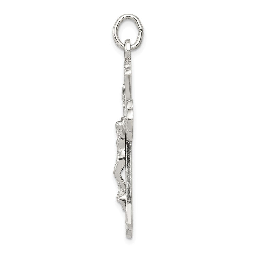 Sterling Silver Inri Crucifix Pendant
