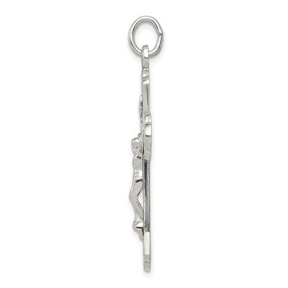 Sterling Silver Inri Crucifix Pendant