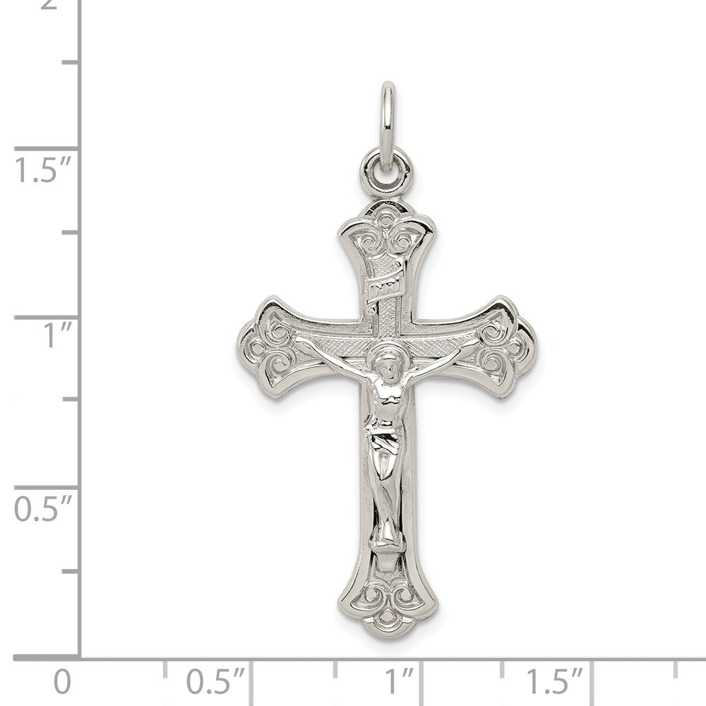 Sterling Silver Inri Crucifix Pendant