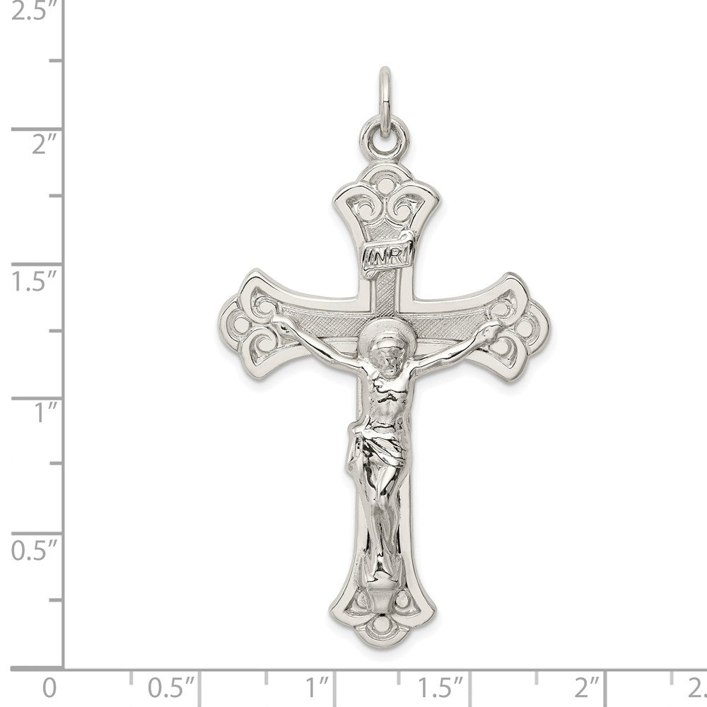 Sterling Silver Inri Crucifix Pendant