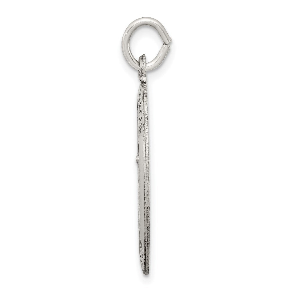 Sterling Silver Antiqued Infant Of Prague Medal