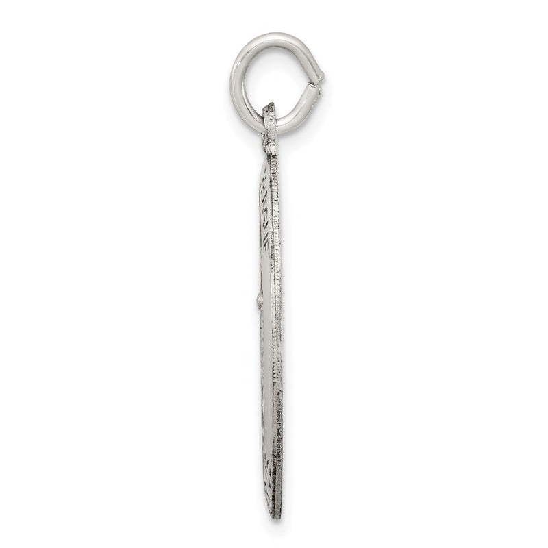 Sterling Silver Antiqued Infant Of Prague Medal