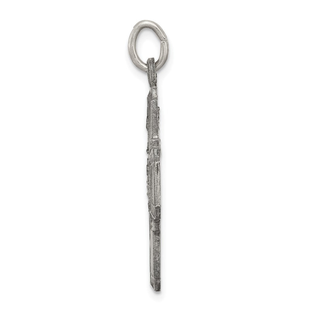 Sterling Silver Antiqued 4-Way Medal