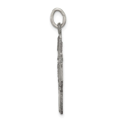 Sterling Silver Antiqued 4-Way Medal
