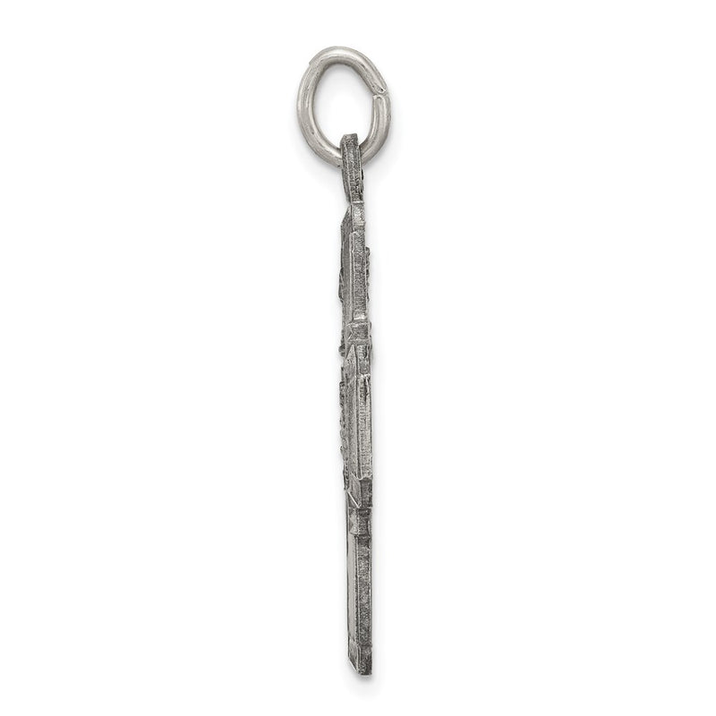 Sterling Silver Antiqued 4-Way Medal