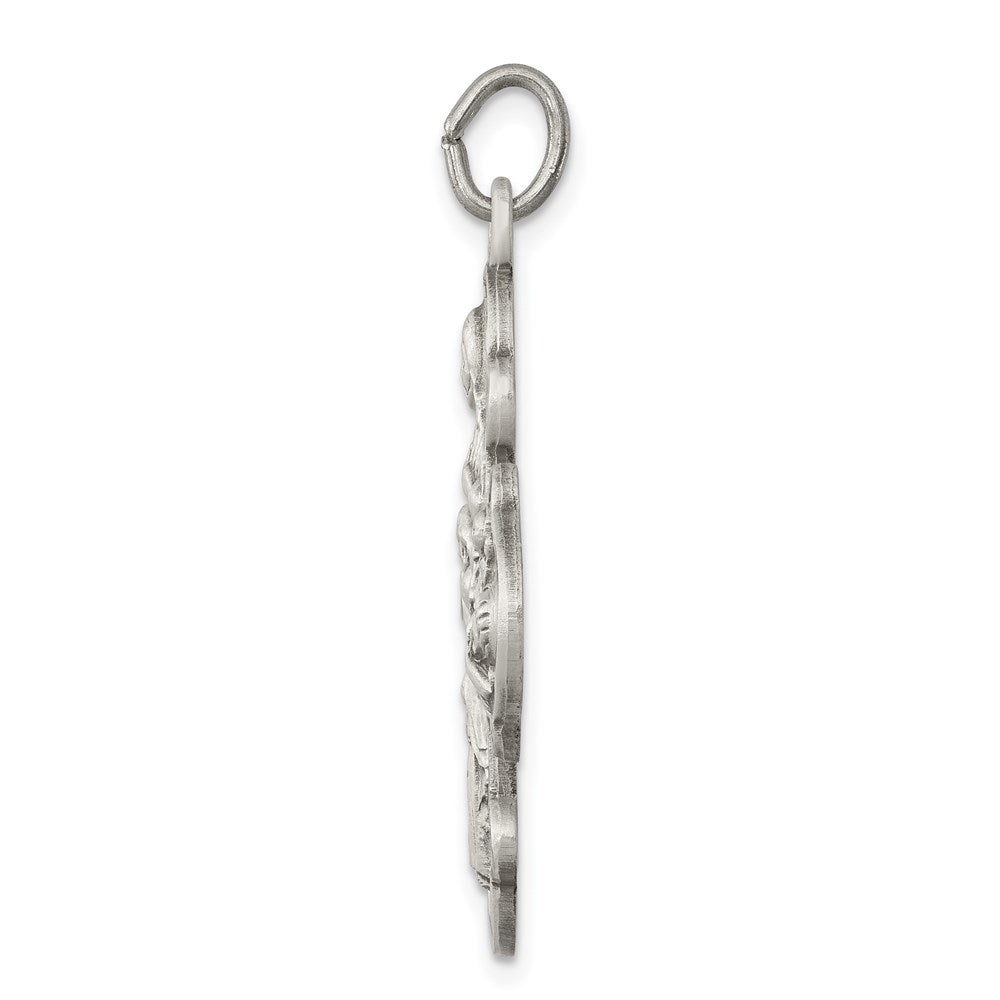 Sterling Silver Antiqued 4-Way Medal