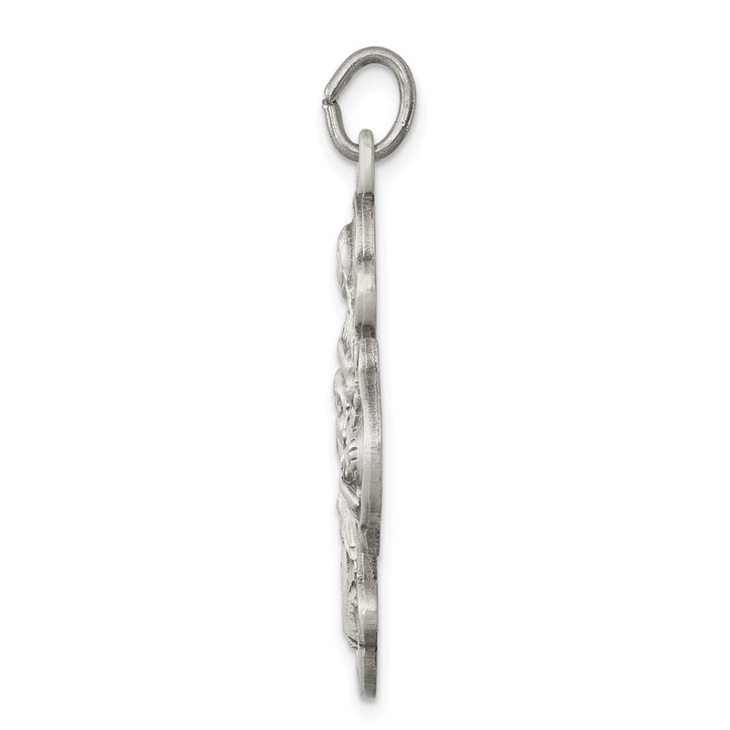 Sterling Silver Antiqued 4-Way Medal