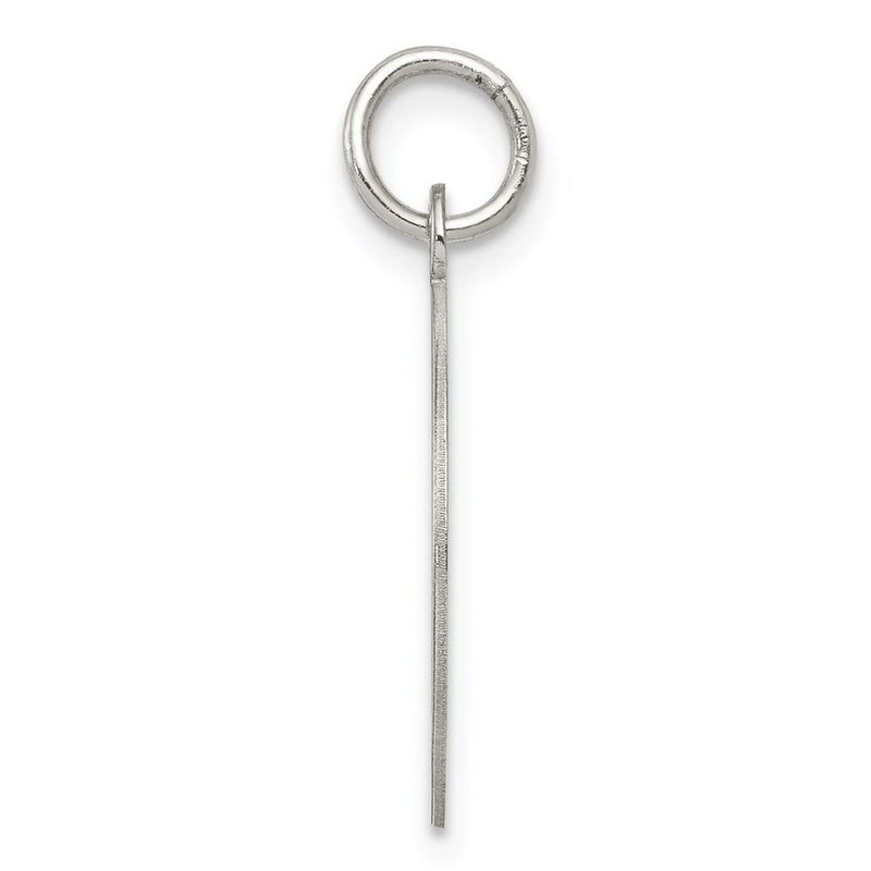 Sterling Silver Rhodium-Plated Happy Birthday Disc Charm