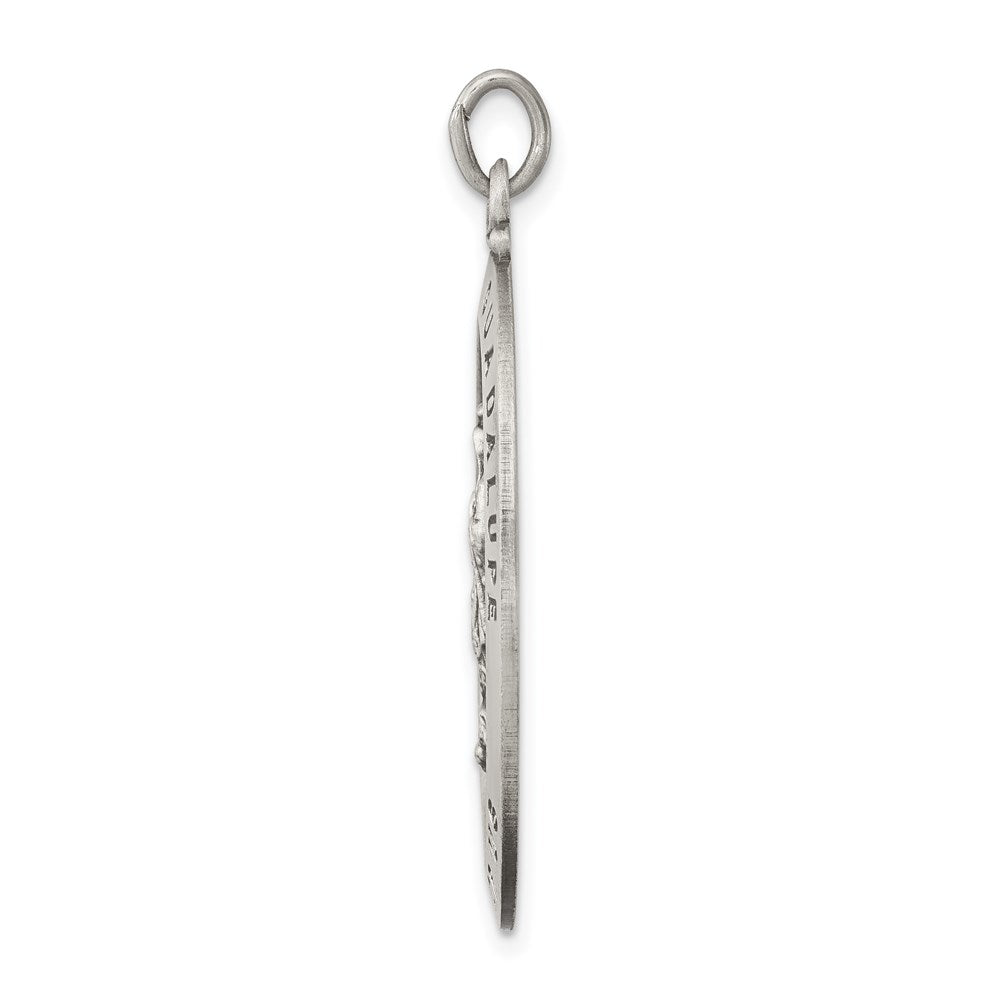 Sterling Silver Antiqued Our Lady Of Guadalupe Medal