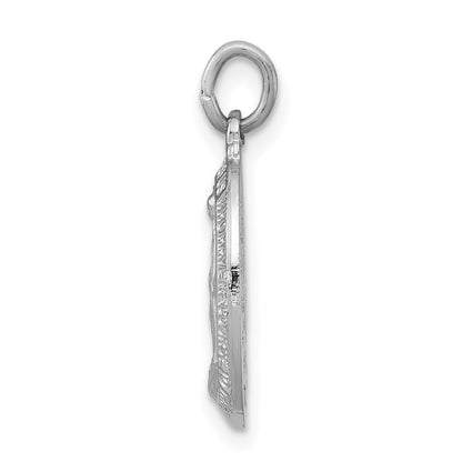Sterling Silver Rhodium-Plated Miraculous Medal