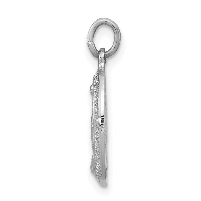 Sterling Silver Rhodium-Plated Miraculous Medal