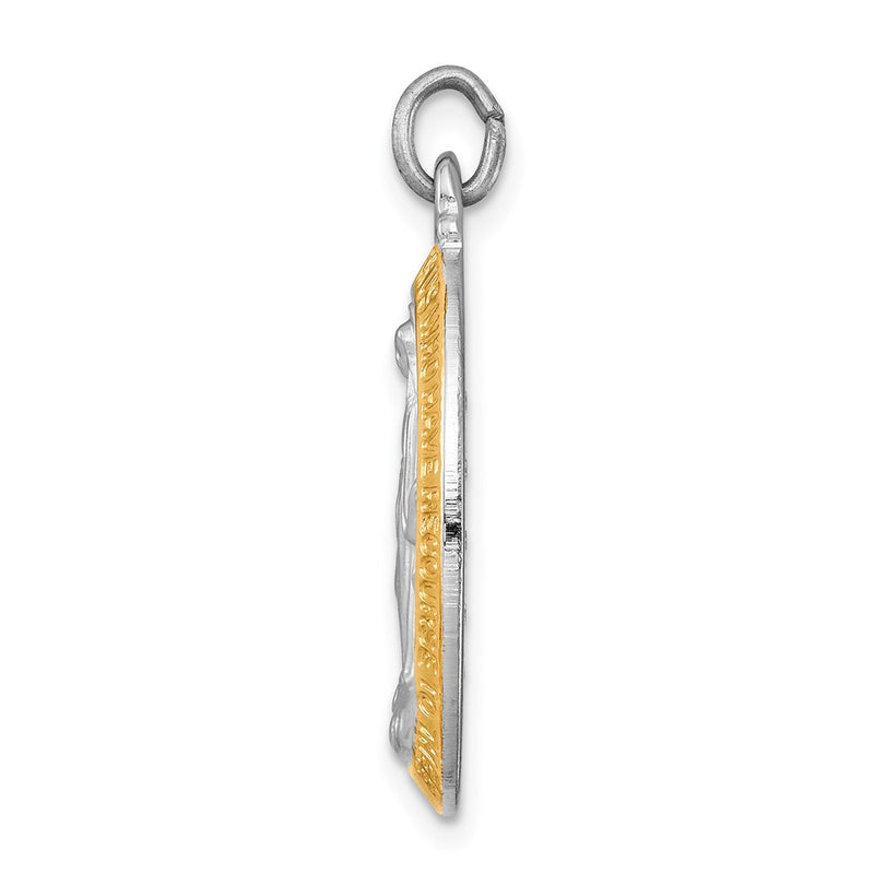 Sterling Silver Rhodium-Plated Miraculous Medal