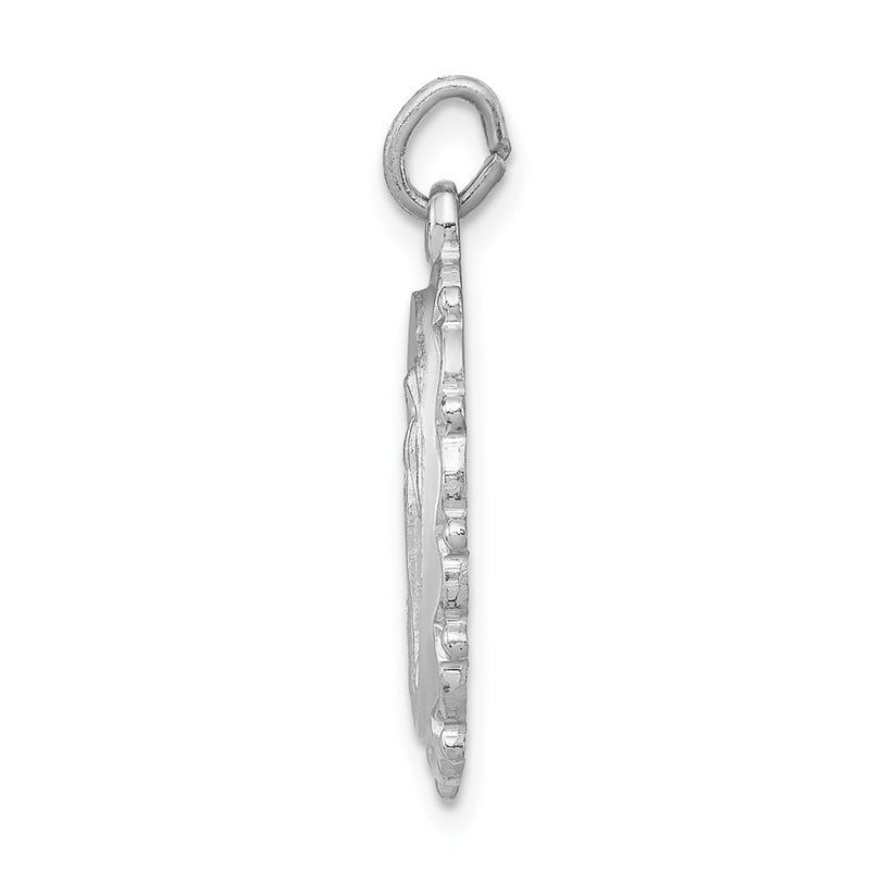 Sterling Silver Rhodium-Plated Miraculous Medal