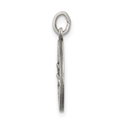 Sterling Silver Antiqued Our Lady Of Perpetual Help Medal