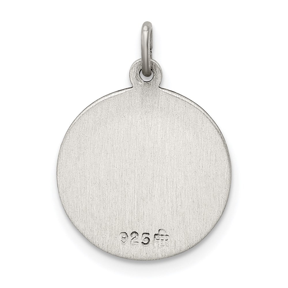 Sterling Silver Antiqued Our Lady Of Perpetual Help Medal
