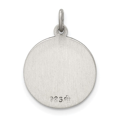 Sterling Silver Antiqued Our Lady Of Perpetual Help Medal