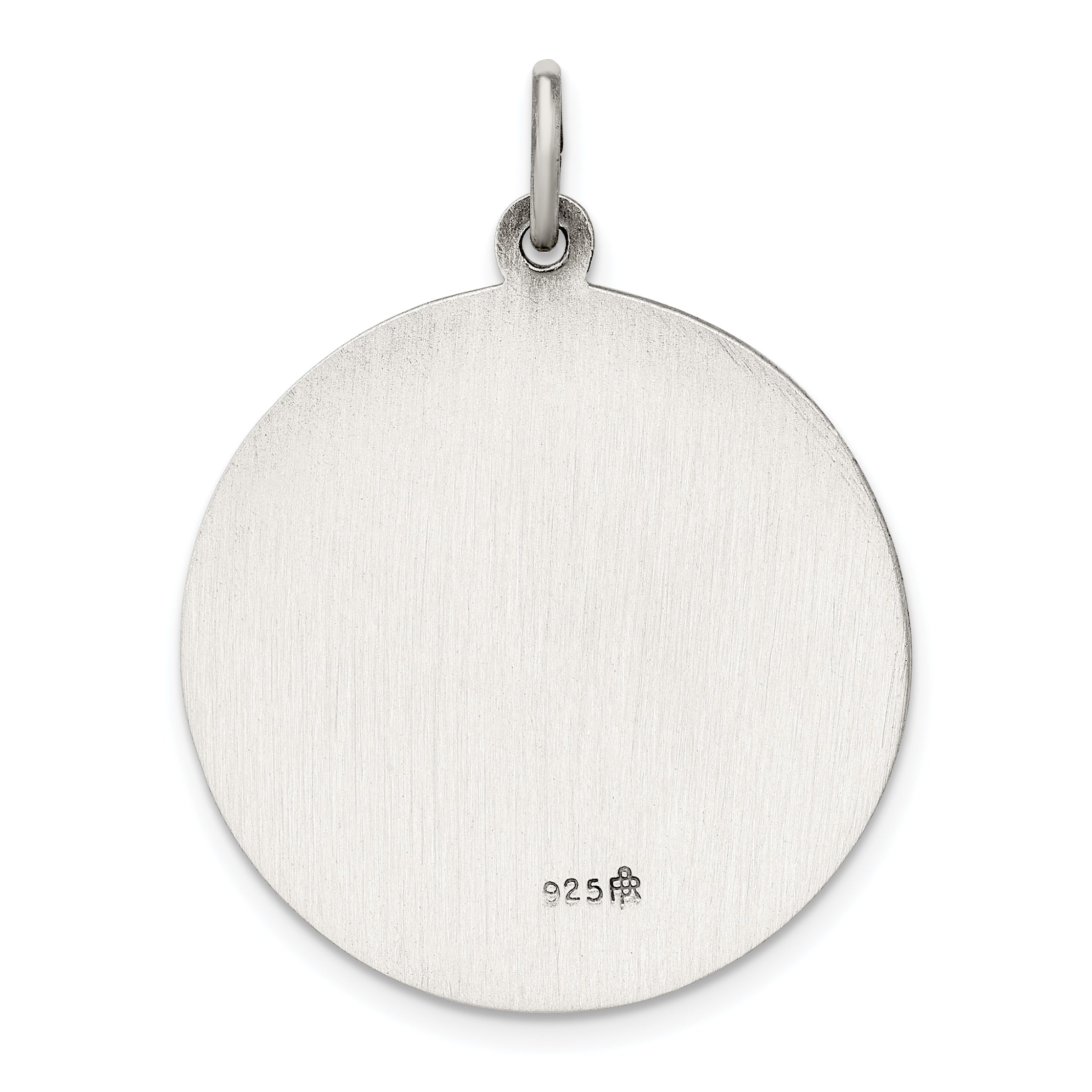Sterling Silver Antiqued St. Christopher Medal