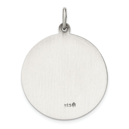 Sterling Silver Antiqued St. Christopher Medal