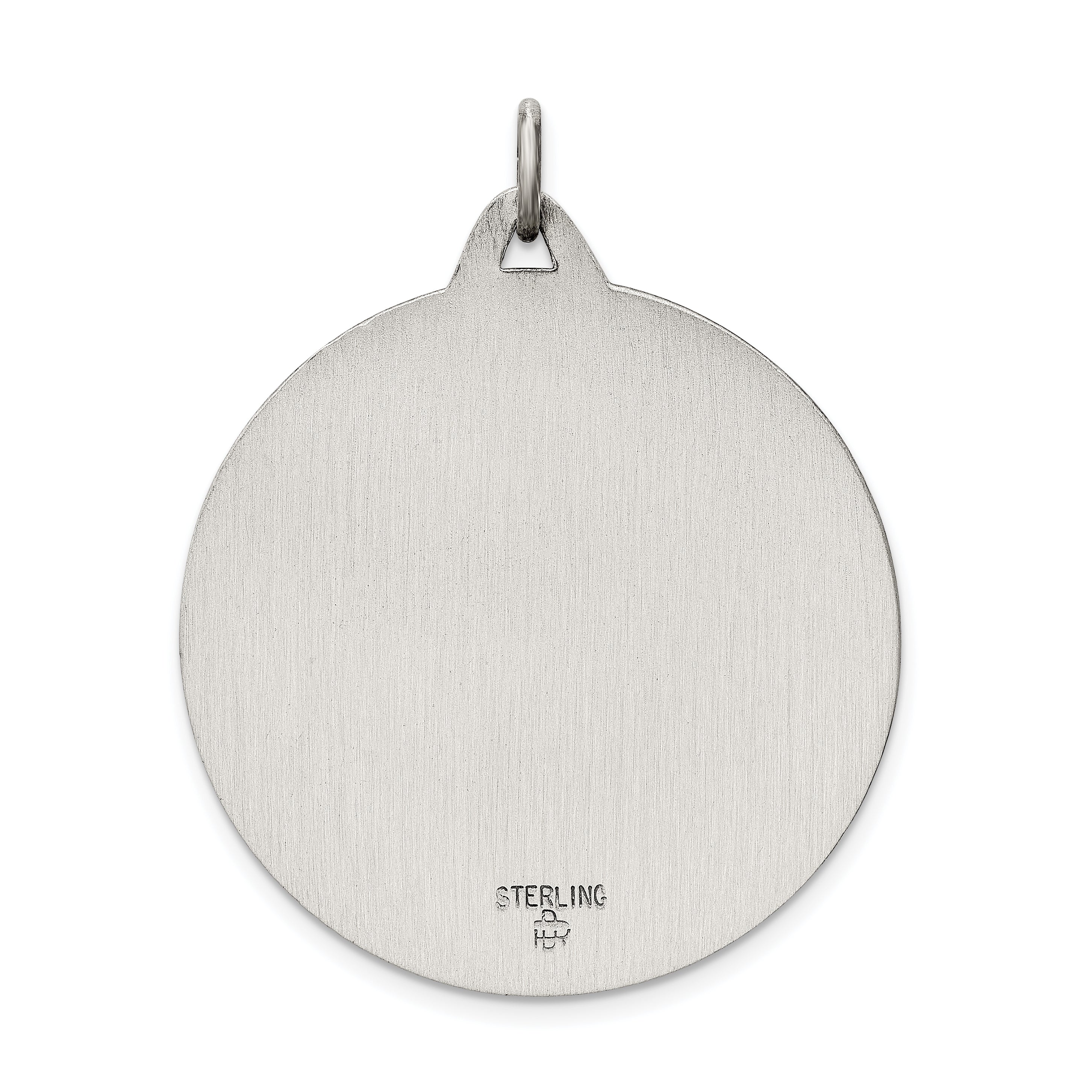 Sterling Silver Antiqued St. Christopher Medal