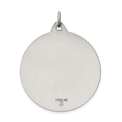 Sterling Silver Antiqued St. Christopher Medal