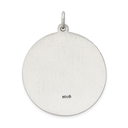 Sterling Silver Antiqued St. Christopher Medal