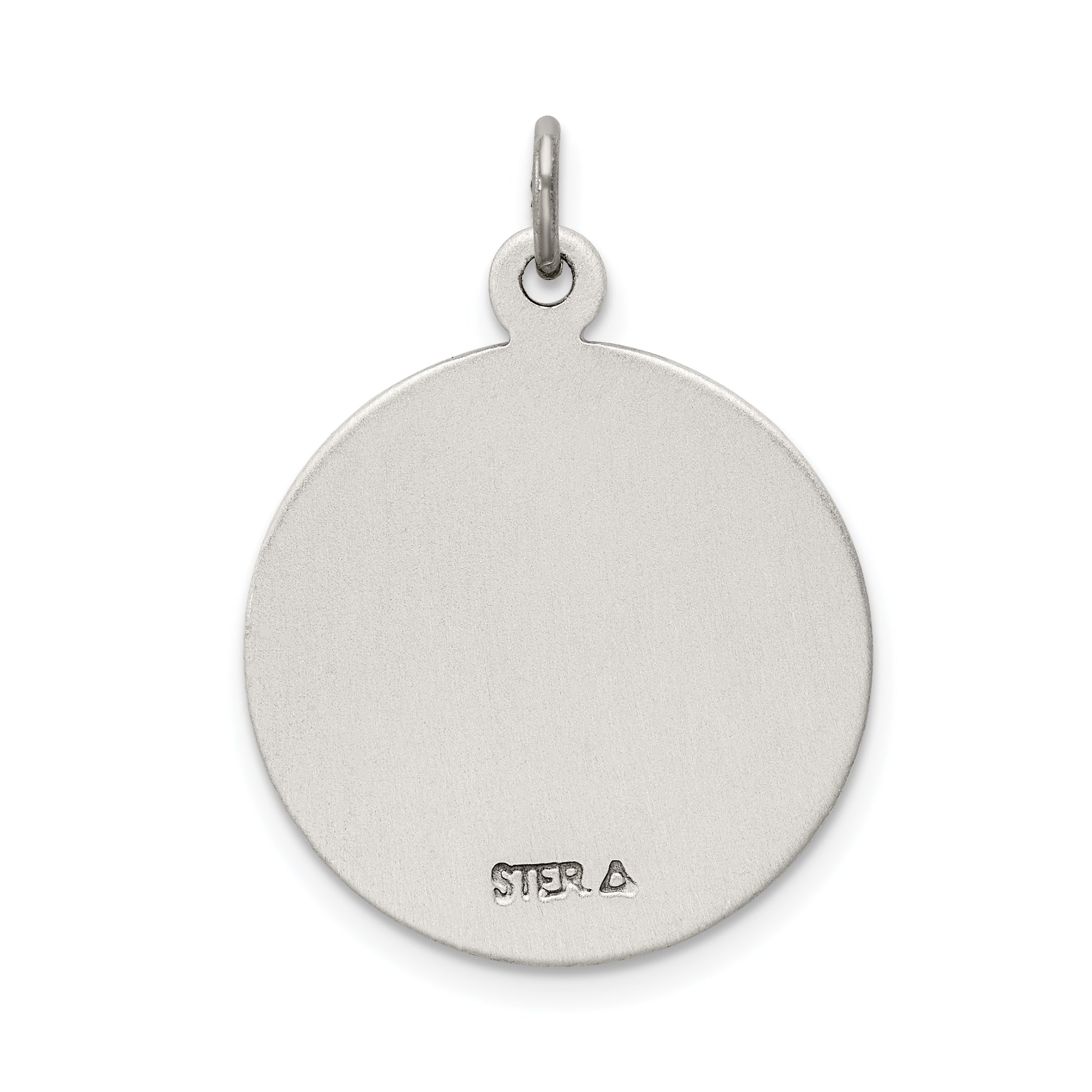 Sterling Silver Antiqued St. Christopher Medal