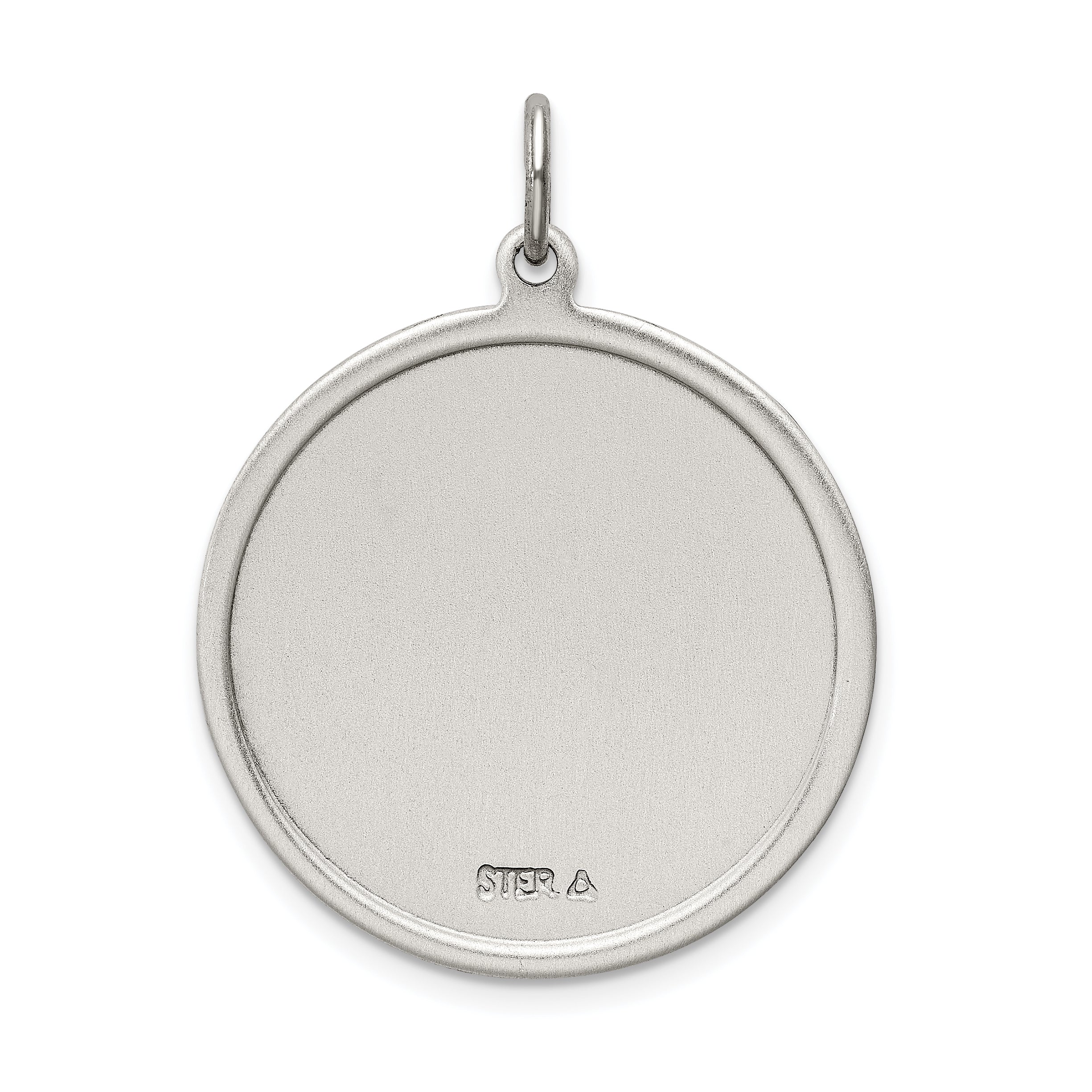 Sterling Silver Antiqued St. Christopher Medal