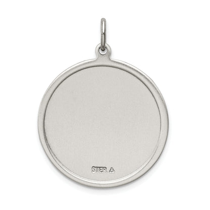 Sterling Silver Antiqued St. Christopher Medal
