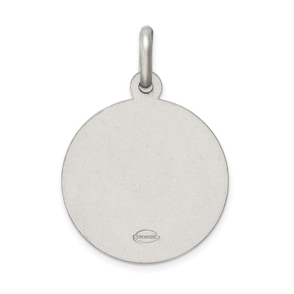 Sterling Silver Antiqued St. Christopher Medal