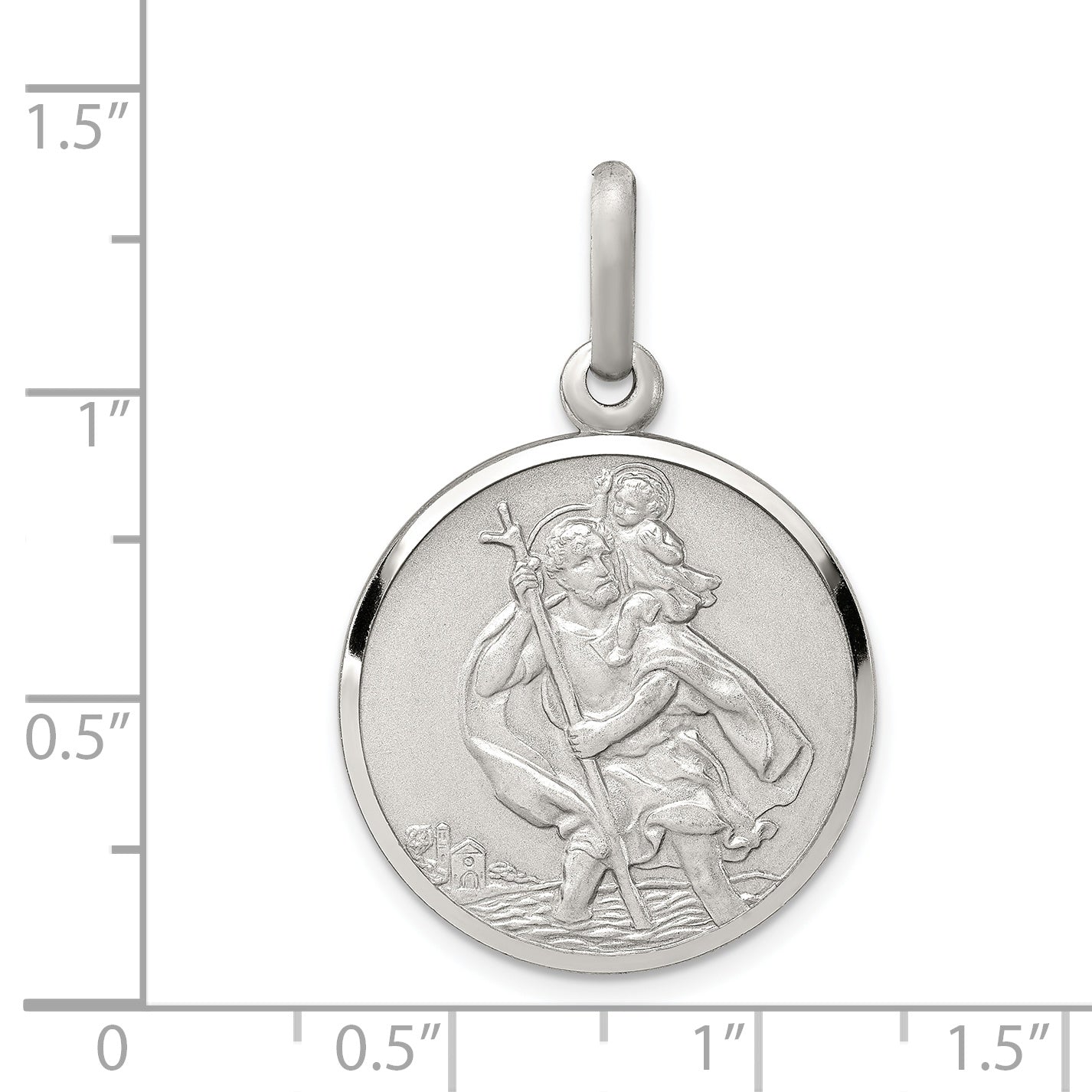 Sterling Silver St. Christopher Medal