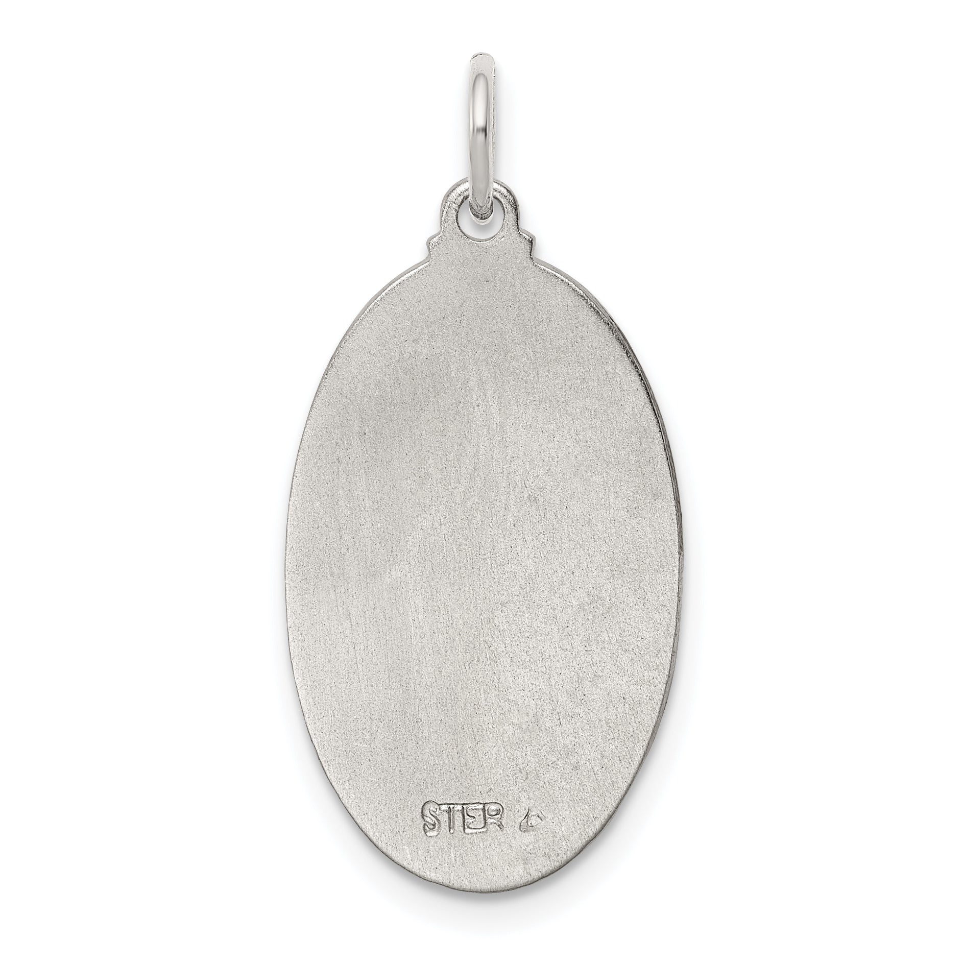 Sterling Silver Rhodium-Plated & Vermeil St. Christopher Medal
