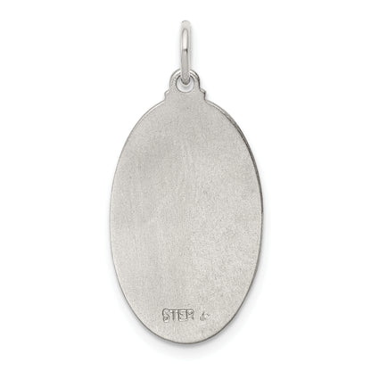 Sterling Silver Rhodium-Plated & Vermeil St. Christopher Medal