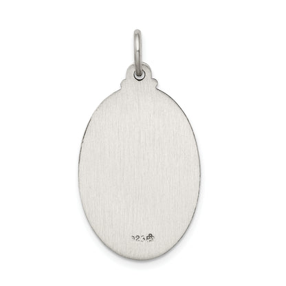Sterling Silver Antiqued St. Christopher Medal