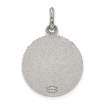 Sterling Silver Antiqued Saint Anthony Medal