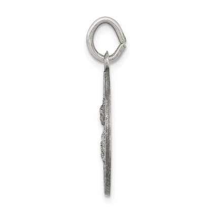 Sterling Silver Antiqued St. Barbara Medal