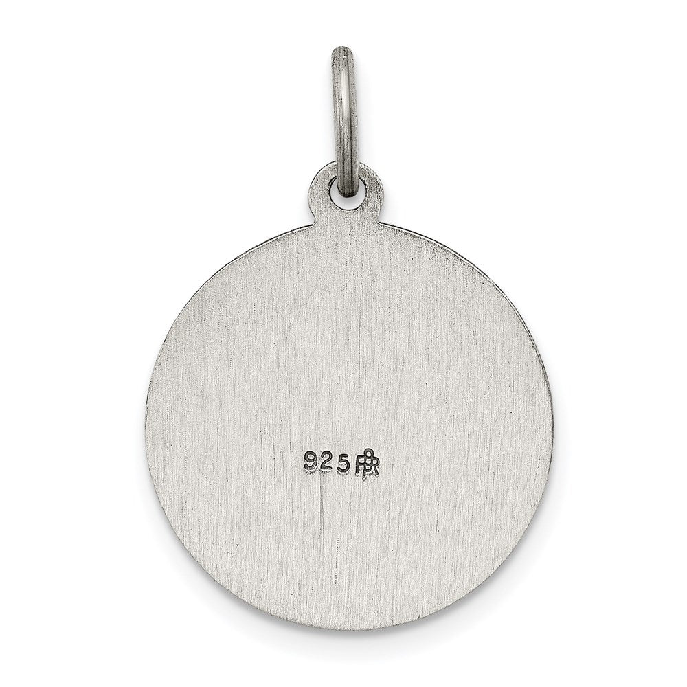 Sterling Silver Antiqued Saint Francis Of Assisi Medal