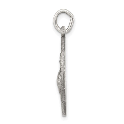 Sterling Silver Antiqued Saint Francis Of Assisi Medal