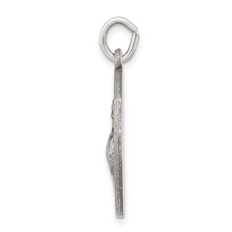 Sterling Silver Antiqued Saint Francis Of Assisi Medal