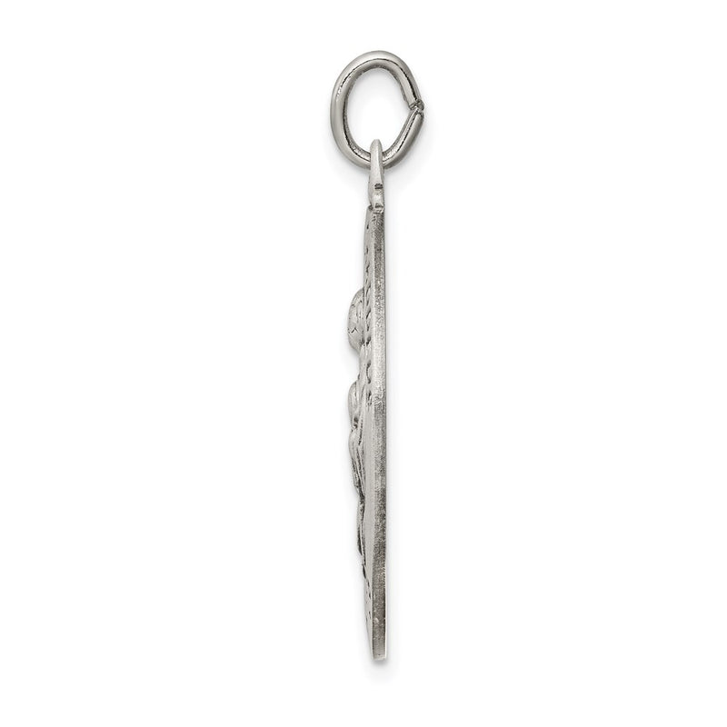 Sterling Silver Antiqued Saint Jude Thaddeus Medal