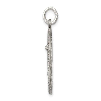 Sterling Silver Antiqued Saint Michael Medal