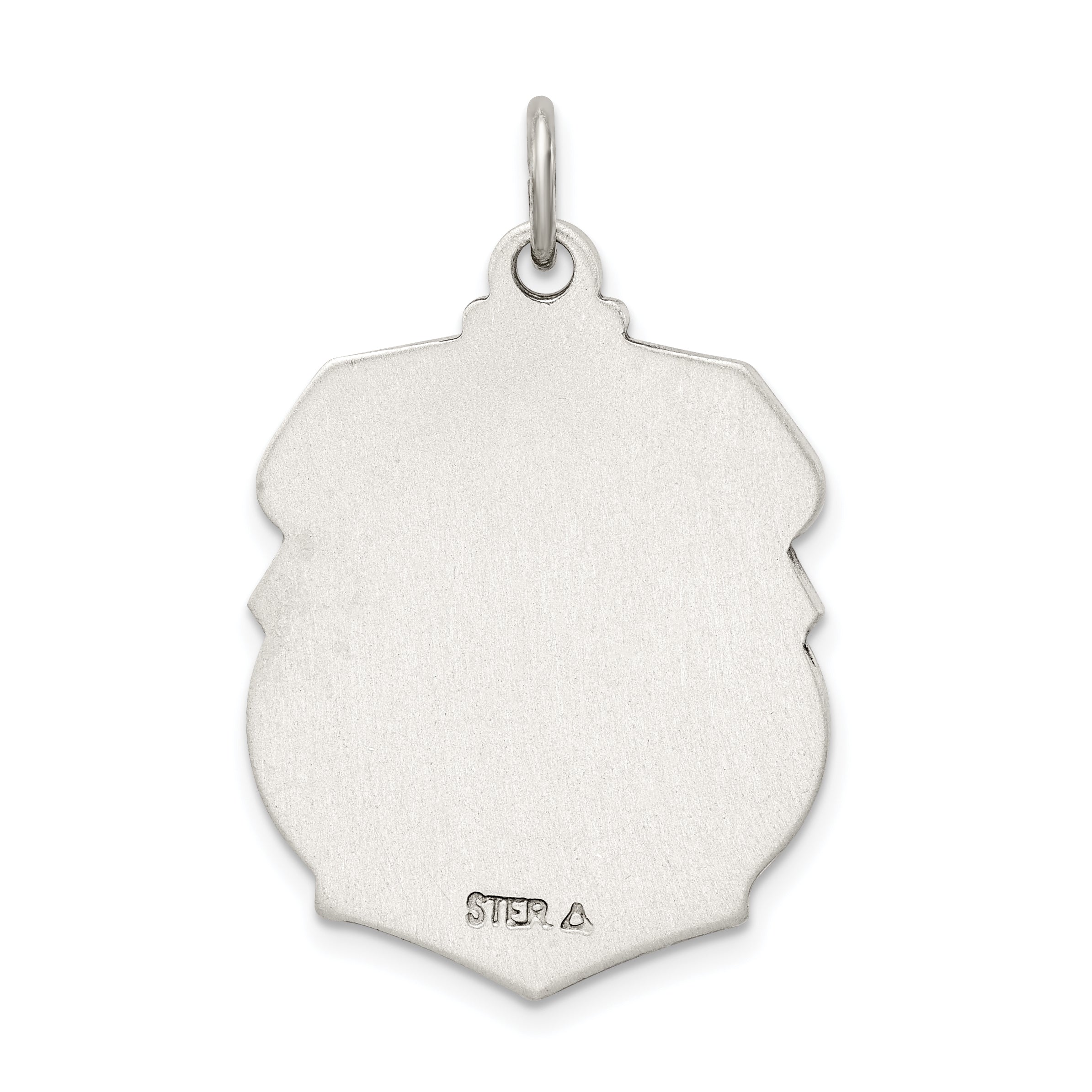 Sterling Silver Antiqued D/C St. Michael Badge Medal