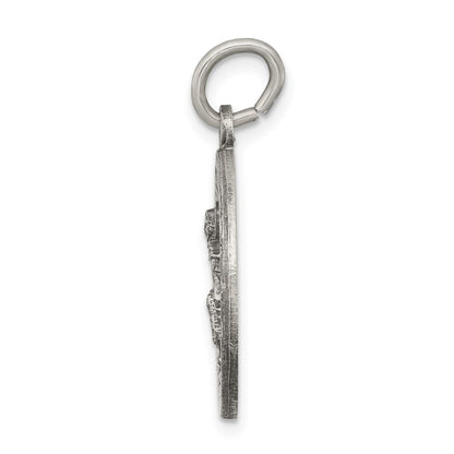 Sterling Silver Antiqued St. Peregrine Medal