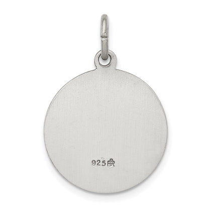 Sterling Silver Antiqued St. Peregrine Medal