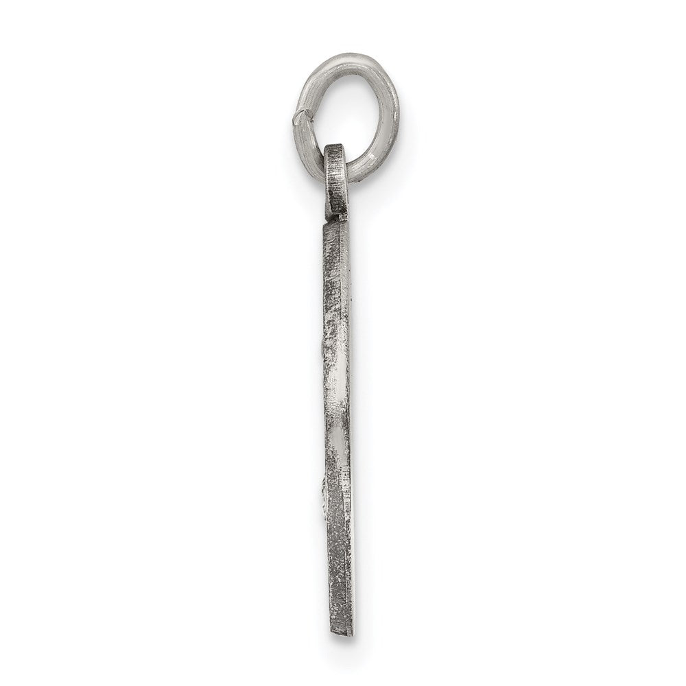 Sterling Silver Antiqued St. Theresa Medal
