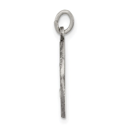 Sterling Silver Antiqued St. Theresa Medal