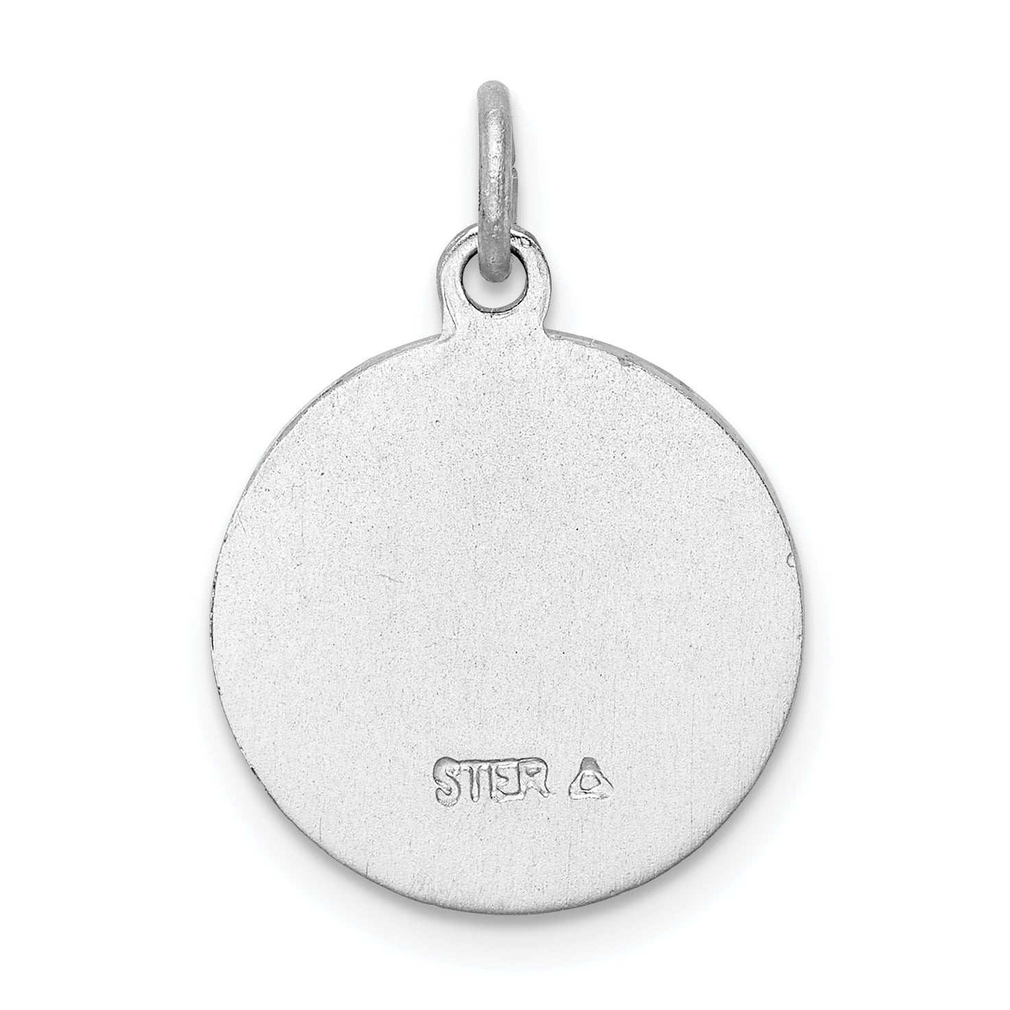 Sterling Silver Rhodium-Plated & Vermeil Guardian Angel Medal