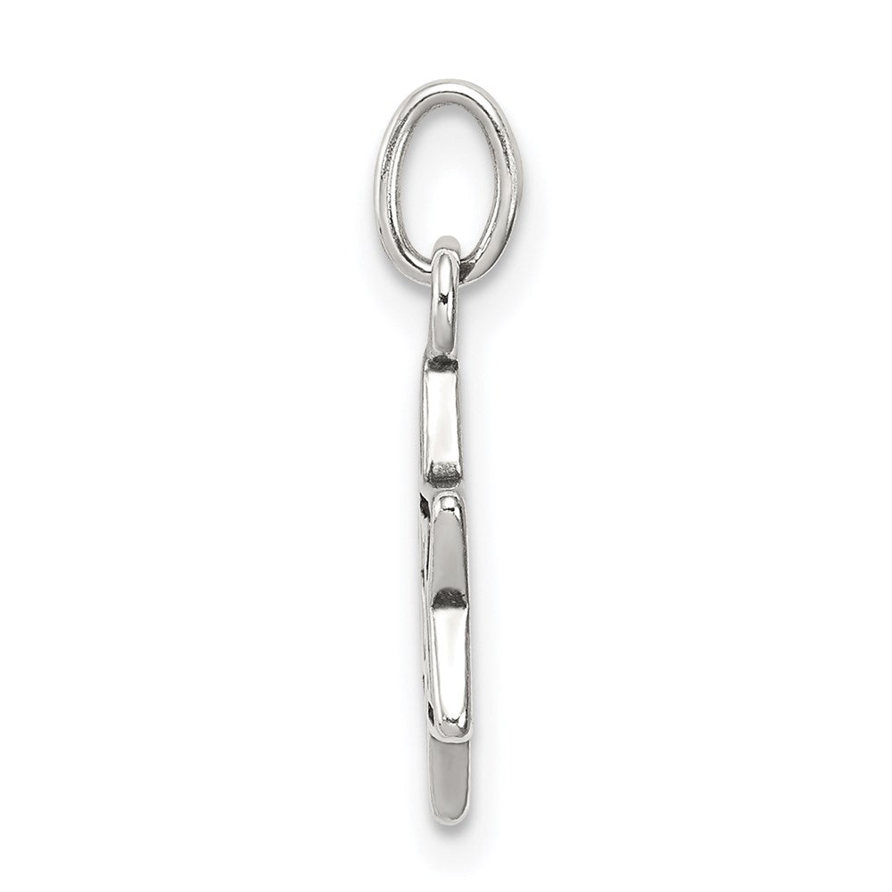 Sterling Silver Antiqued Star Of David Charm