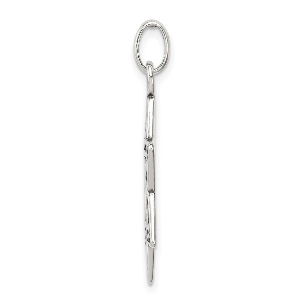 Sterling Silver Antiqued Star Of David Charm