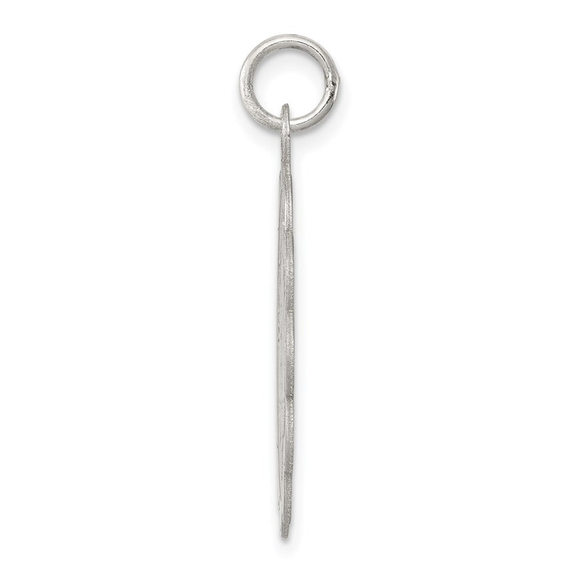 Sterling Silver Rhodium-Plated My Confirmation Disc Charm