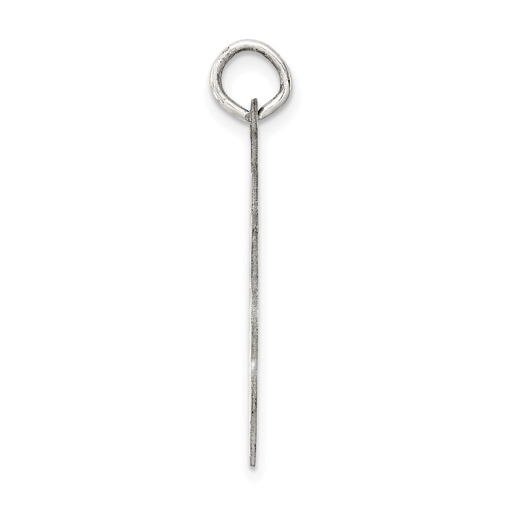 Sterling Silver Rhodium-Plated Confirmation Disc Charm